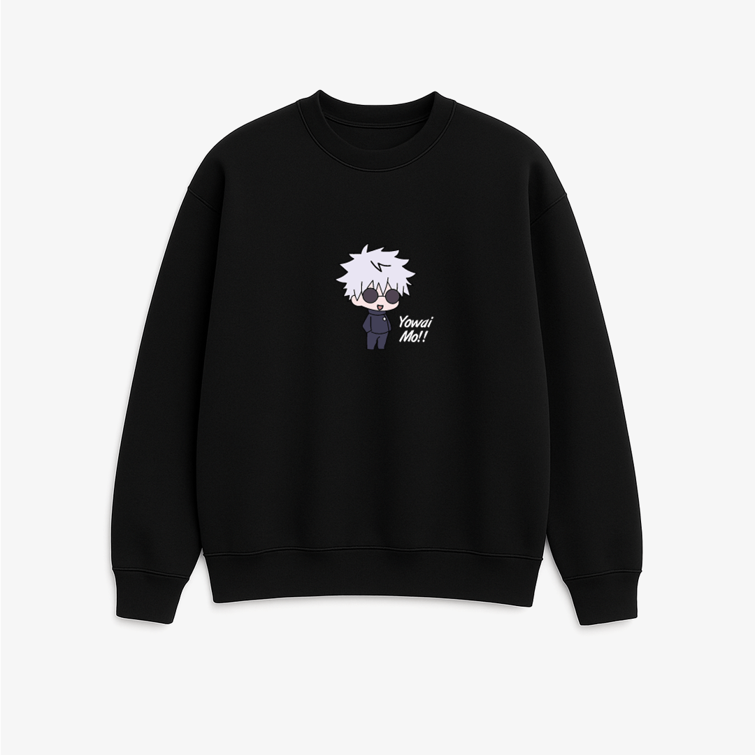 Yowai Mo!! - JuJutSu Kaisen - Printed Oversized Sweatshirt
